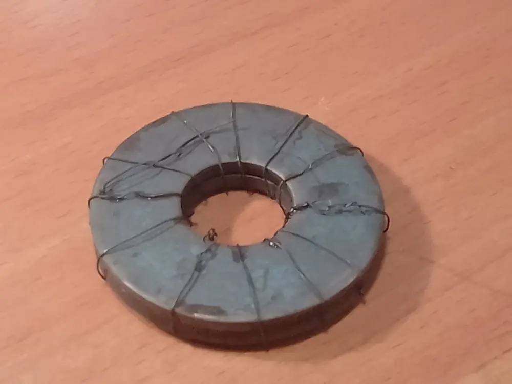 Die zwei Platten nach dem Abschrecken